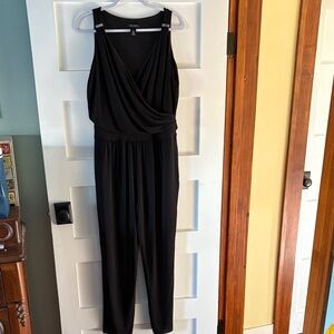 Black Draped Jumpsuit by White House Black Market